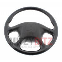 BLACK LEATHER STEERING WHEEL WITH AIRBAG 