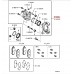 FRONT LEFT CALIPER BODY ONLY FOR A MITSUBISHI PAJERO/MONTERO IO - H77W