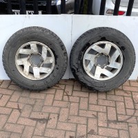 ALLOY WHEEL X2 WITH X2 PART WORN TYRES 16