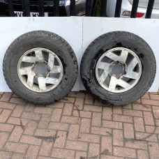 ALLOY WHEEL X2 WITH X2 PART WORN TYRES 16