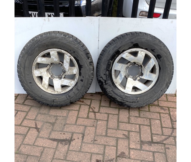 ALLOY WHEEL X2 WITH X2 PART WORN TYRES 16