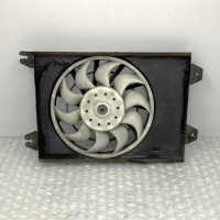 AIR CON CONDENSER FAN MOTOR AND SHROUD