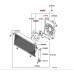 AIR CON CONDENSER FAN MOTOR AND SHROUD