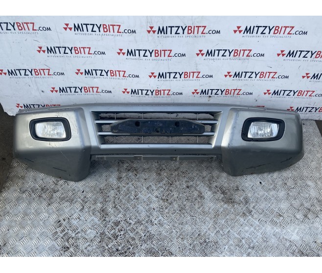 SILVER FRONT BUMPER NO SIDE  FLARES FOR A MITSUBISHI V70# - SILVER FRONT BUMPER NO SIDE  FLARES