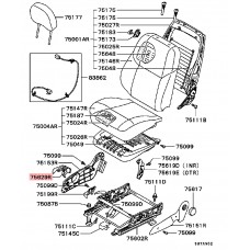 SEAT HEIGHT ADJUSTER LEVER FRONT RIGHT