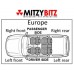 SEAT RAIL COVER FRONT RIGHT FOR A MITSUBISHI PAJERO/MONTERO - V65W