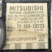 3RD ROW LEFT SEAT BELT FOR A MITSUBISHI GENERAL (EXPORT) - SEAT