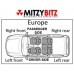 SEAT BELT BUCKLE REAR RIGHT FOR A MITSUBISHI PAJERO/MONTERO - V65W