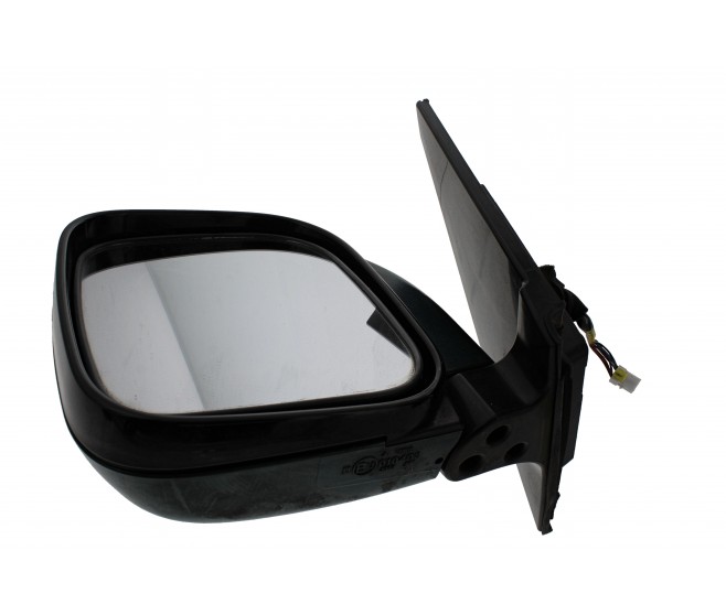 GREEN FRONT LEFT DOOR WING MIRROR FOR A MITSUBISHI V70# - OUTSIDE REAR VIEW MIRROR