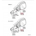 GREEN FRONT LEFT DOOR WING MIRROR FOR A MITSUBISHI GENERAL (EXPORT) - EXTERIOR