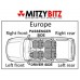 LEFT DOOR MIRROR FOR A MITSUBISHI PAJERO PININ/MONTERO IO - H77W