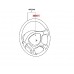 STEERING WHEEL PAD WITH HORN FOR A MITSUBISHI SPACE GEAR/L400 VAN - PD4V