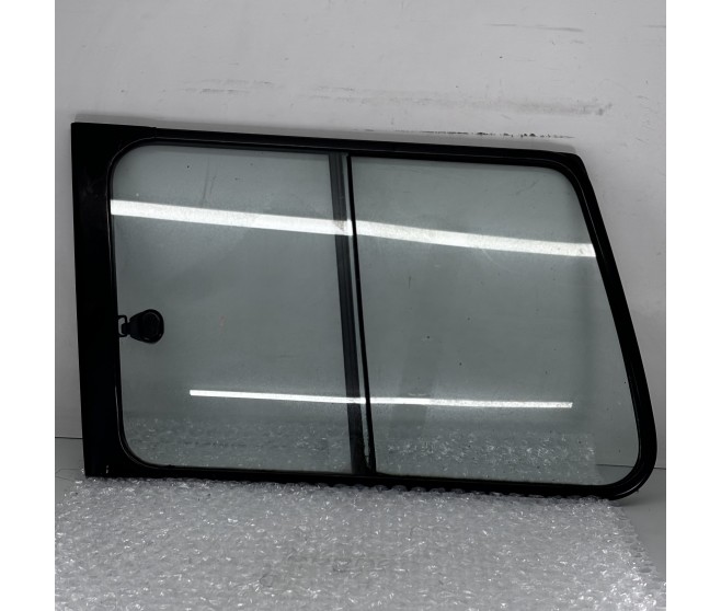 SLIDING QUARTER GLASS REAR LEFT  FOR A MITSUBISHI V10-40# - QTR WINDOW GLASS & MOULDING