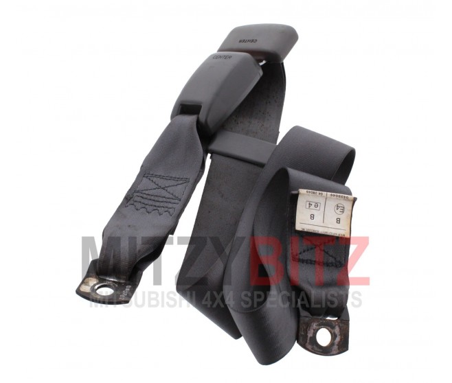 GREY REAR CENTRE MIDDLE SEAT LAP BELT FOR A MITSUBISHI SEAT - 