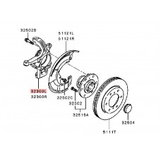 HUB AND KNUCKLE FRONT LEFT