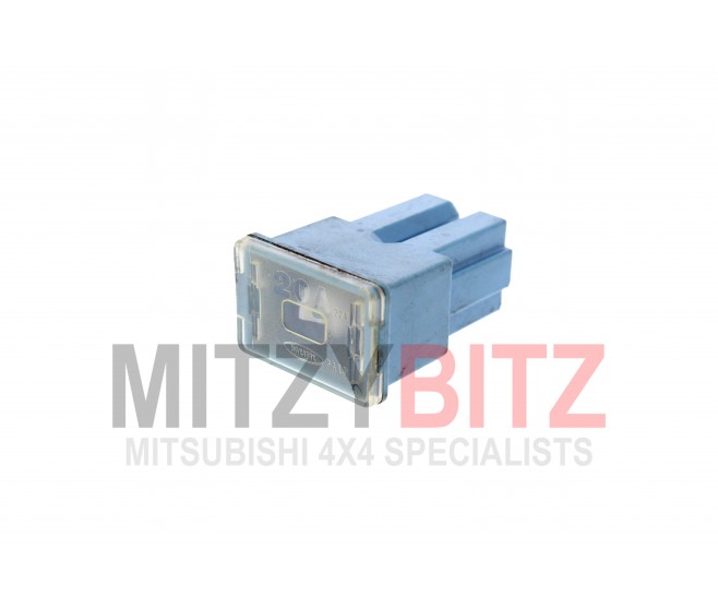 20 AMP BLUE PUSH IN FUSE (FLAT TOP STYLE) FOR A MITSUBISHI V30,40# - WIRING & ATTACHING PARTS