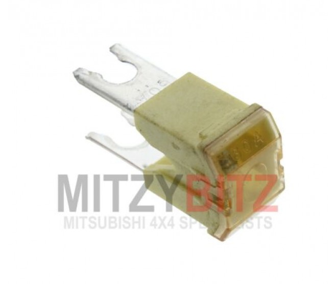 60 AMP BOLT IN FUSE YELLOW FOR A MITSUBISHI K60,70# - 60 AMP BOLT IN FUSE YELLOW