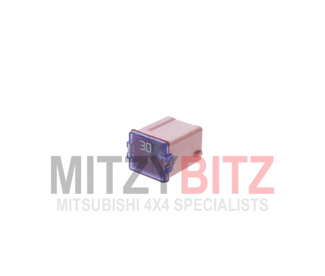 30 AMP EXTRA SMALL PINK PUSH IN FUSE FOR A MITSUBISHI SPACE GEAR/L400 VAN - PB5V