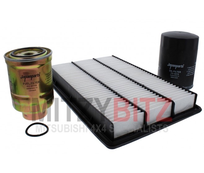 FILTER KIT (OIL AIR FUEL) FOR A MITSUBISHI GENERAL (EXPORT) - INTAKE & EXHAUST