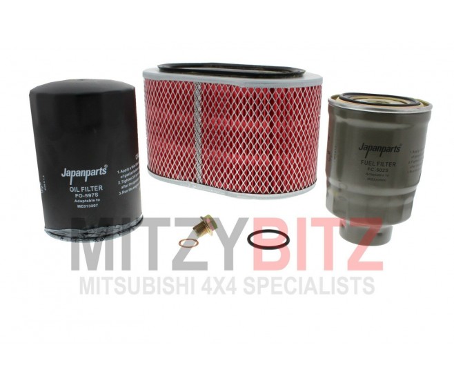 OVAL AIR FILTER SERVICE KIT FOR A MITSUBISHI GF0# - AIR CLEANER