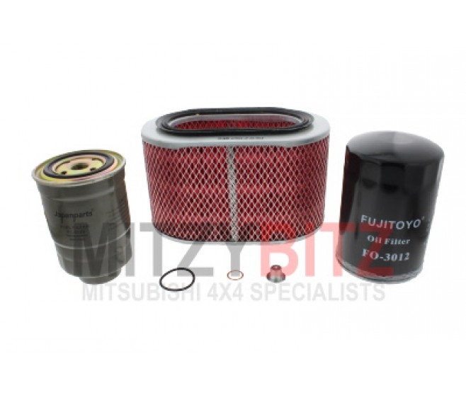 OVAL AIR FILTER SERVICE KIT FOR A MITSUBISHI V10-40# - OVAL AIR FILTER SERVICE KIT