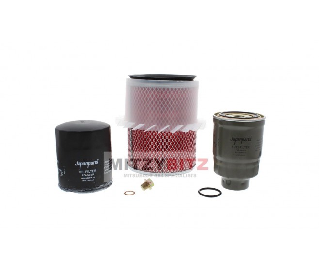 OIL AIR FUEL FILTER SERVICE KIT FOR A MITSUBISHI V10-40# - OIL AIR FUEL FILTER SERVICE KIT