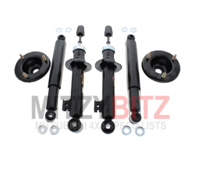 FRONT & REAR SHOCK ABSORBERS PLUS TOP MOUNTS FOR A MITSUBISHI TRITON - KB8T