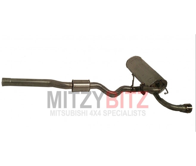 EXHAUST CENTRE PIPE & MAIN MUFFLER BACK BOX (2WD MODELS ONLY) FOR A MITSUBISHI GA0# - EXHAUST PIPE & MUFFLER