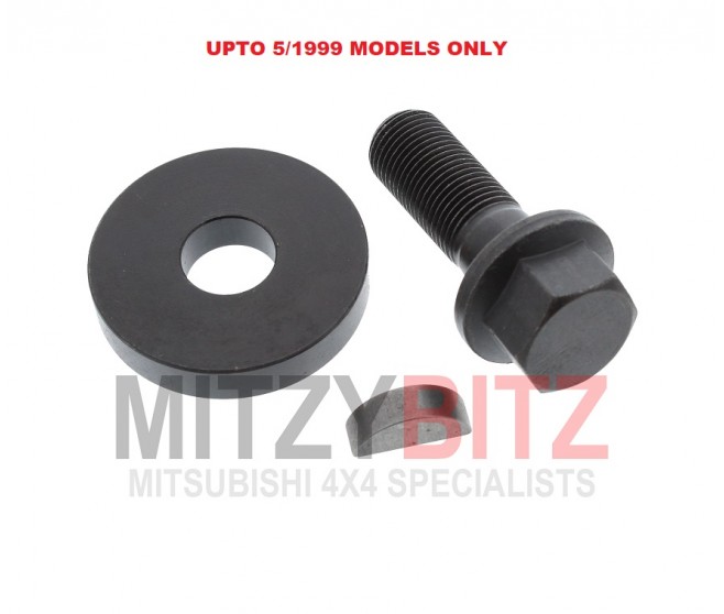 CRANK PULLEY BOLT KEY AND WASHER FOR A MITSUBISHI PAJERO - V46W