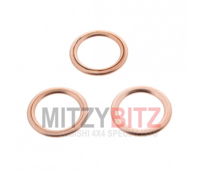 X3 14MM ENGINE OIL SUMP DRAIN PLUG WASHERS FOR A MITSUBISHI L04,14# - COVER,REAR PLATE & OIL PAN