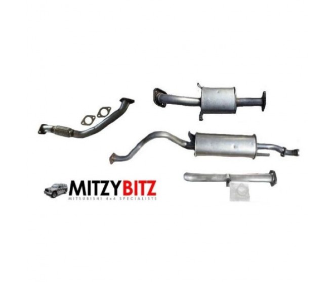 COMPLETE FULL EXHAUST SYSTEM FOR A MITSUBISHI PAJERO - V46W