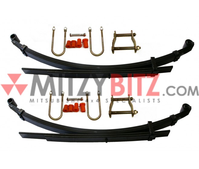LEAF SPRINGS WITH FITTING KIT FOR A MITSUBISHI KA,B0# - REAR SUSP