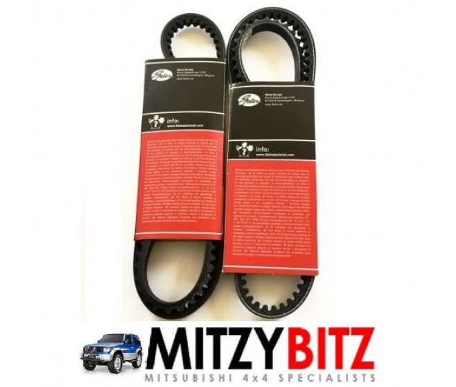 GATES TWIN PULLEY ALTERNATOR BELTS FOR A MITSUBISHI V10-40# - GATES TWIN PULLEY ALTERNATOR BELTS