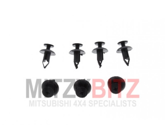 FUEL FILLER PIPE COVER CLIPS X7 FOR A MITSUBISHI V80,90# - FUEL FILLER PIPE COVER CLIPS X7