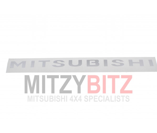 SILVER MITSUBISHI DECAL STICKER FOR A MITSUBISHI PAJERO/MONTERO - V25W