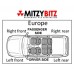 FRONT BRAKE PADS FOR A MITSUBISHI DELICA STAR WAGON/VAN - P05V