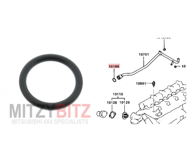 COOLING WATER LINE O-RING 24MM FOR A MITSUBISHI PAJERO - L049G