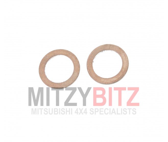 10MM ENGINE OIL LINE COPPER GASKET X 2 FOR A MITSUBISHI JAPAN - INTAKE & EXHAUST