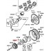 ENGINE CRANK SHAFT PULLEY FOR A MITSUBISHI K80,90# - PISTON & CRANKSHAFT