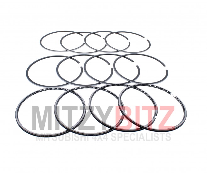 ENGINE PISTON RING SET (4) STANDARD SIZE FOR A MITSUBISHI V78W - 3200D-TURBO/LONG WAGON<01M-> - GLX(NSS4/EURO3),S5FA/T S.AFRICA / 2000-02-01 - 2006-12-31 - 