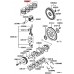 ENGINE PISTON RING SET (4) STANDARD SIZE FOR A MITSUBISHI V60,70# - PISTON & CRANKSHAFT