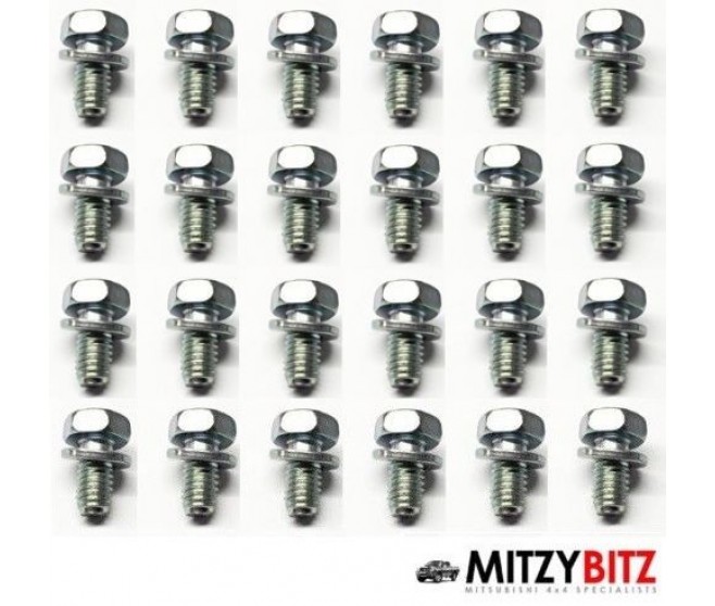 ENGINE SUMP PAN FIXING BOLTS FOR A MITSUBISHI V90# - COVER,REAR PLATE & OIL PAN
