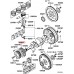 ENGINE CRANKSHAFT PULLEY OUTER FOR A MITSUBISHI V20-50# - PISTON & CRANKSHAFT