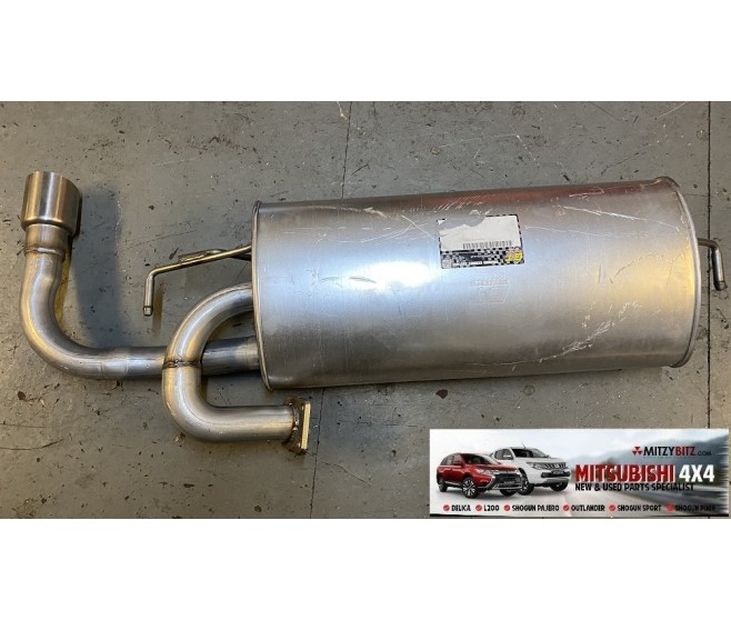REAR EXHAUST BACK BOX FOR A MITSUBISHI INTAKE & EXHAUST - 
