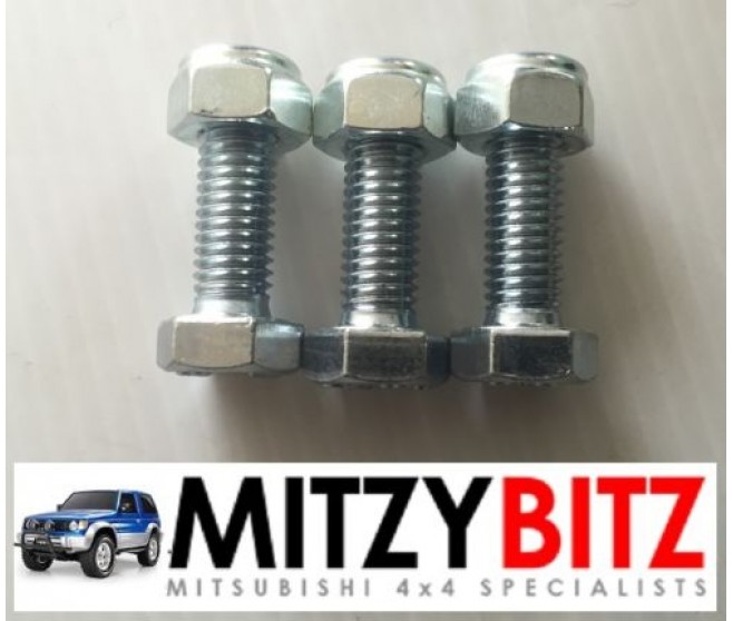 NEW TOP BALL JOINT BOLTS ONLY X3 FOR A MITSUBISHI FRONT SUSPENSION - 