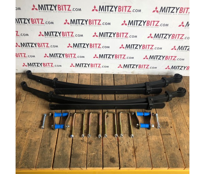 REAR LEAF SPRING WITH FITTING KIT PAIR FOR A MITSUBISHI KJ-L# - REAR SUSP