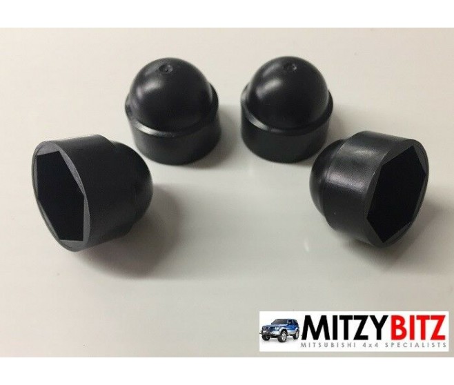 TOWING EYE BOLTS PLASTIC COVER CAPS FOR A MITSUBISHI FRAME - 