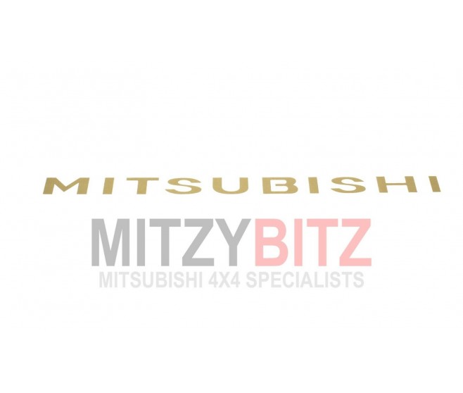 GOLD MITSUBISHI DECAL STICKER FOR A MITSUBISHI EXTERIOR - 