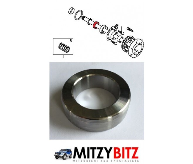 REAR WHEEL BEARING RETAINER FOR A MITSUBISHI GENERAL (EXPORT) - REAR AXLE