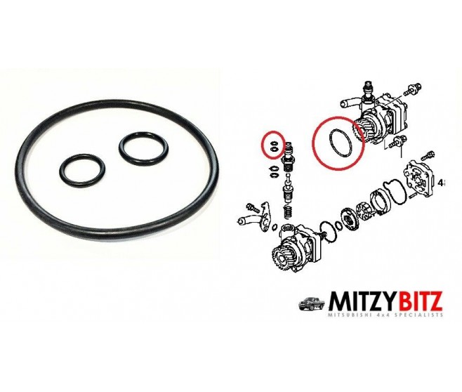 POWER STEERING PAS PUMP OIL RING SEAL KIT FOR A MITSUBISHI L200 - K67T